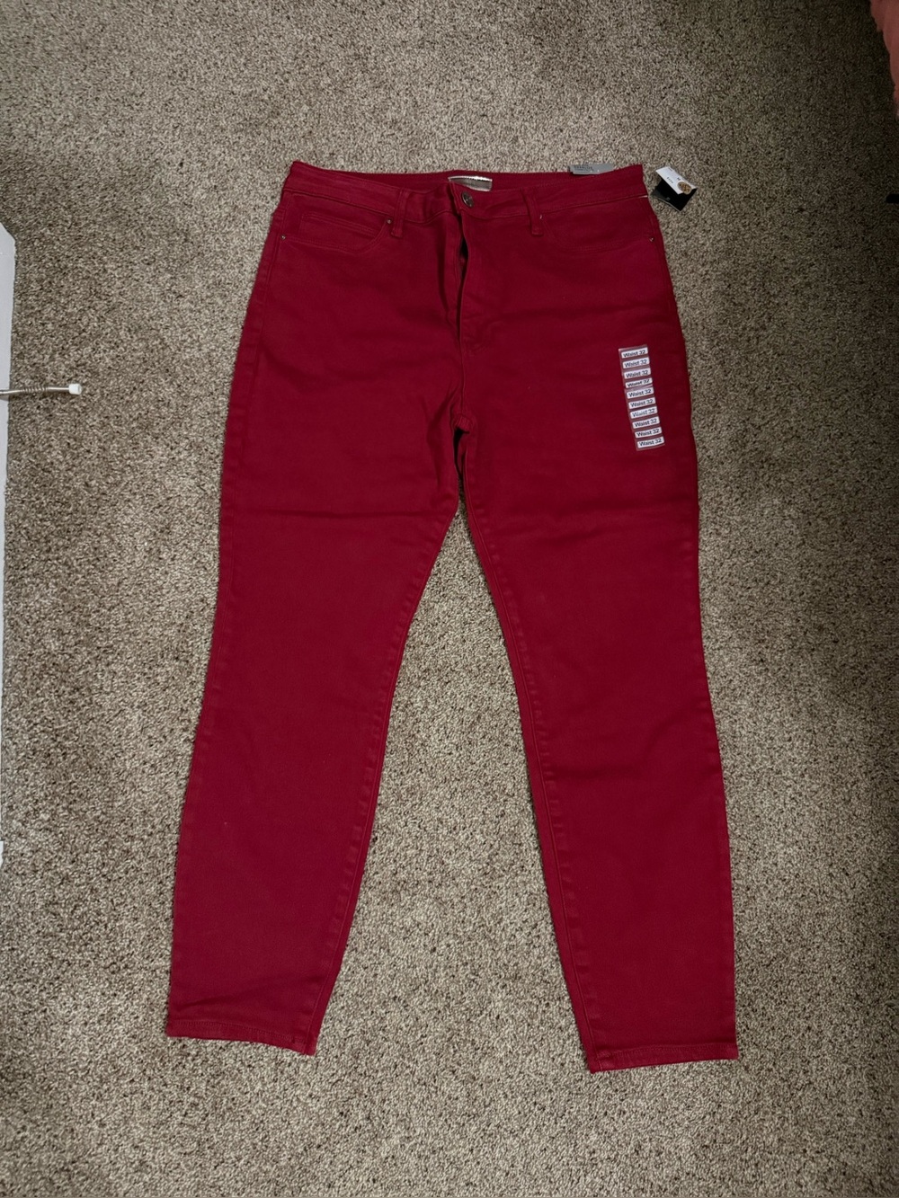 Kut From The Kloth Women’s High-Rise Red Skinny Jeans